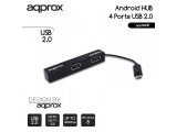 APPROX ANDROID HUB 4 PORTS 2.0 BLACK