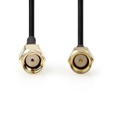 Cabo antena SMA/macho - AME/femea 50 Ohms Ouro 5mts