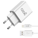 Carregador cool Lightning/iPhone 2XUSB+CABO 1.2M (2.4 AMP)
