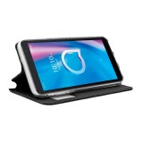 CAPA C/ FLIP P/ ALCATEL 1B (2020) LISO PRETO COOL