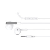 Auscultadores Estereo COOL Care 3,5 mm c/Microfone Branco