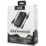 Carregador univ.COOL+11 conect. p/notebooks 65w (USB QC3.0)