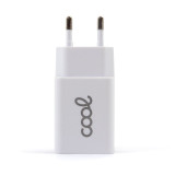 Carregador de rede 1xUSB COOL 5v 2,1 amperes branco