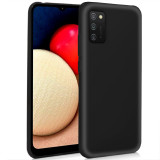 Capa de silicone COOL para Samsung A025 Galaxy A02s (preta)