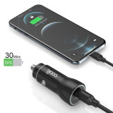 Carregador auto/isqueiro USB tipo C (PD) COOL (18W) preto