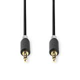 Cabo audio stereo M/M 3.5 mm 1mts redondo Nedis