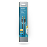 Cabo audio stereo M/M 3.5 mm 1mts redondo Nedis