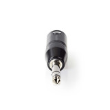 Adaptador XLR macho 3p/6.35mm ST macho metal preto Nedis