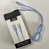 Cabo USB COOL Silicone Universal Tipo-C Azul Céu (1 metro)