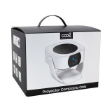Projetor COOL Onix, 3500 lúmens + HDMI/USB Wi-Fi (branco)