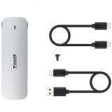 Gabinete ext.TooQ TQE-2202S p/SSD M.2/USB 3.1 Gen1 s/paraf.3