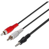 Cabo-3,5-mm-stereo-Macho---2-RCA-macho-10m-Nanocable-Preto