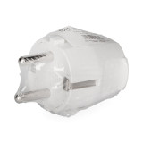 FICHA TIPO F 10/16A T/TL 4,8mm (RETRACTILADA) BRANCA