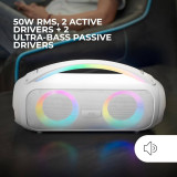 Coluna Bluetooth Mars Gaming MS-PULSE / 50W RMS /2.0/Branco