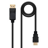 Cabo-Nanocable-DisplayPort-Macho---HDMI-Macho--2m--Preto