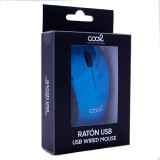 Rato COOL USB com Fio Azul