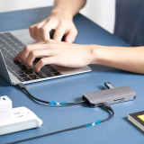 Leitor USB-C 1xHDMI/3xUSB/1xUSB-C 1xLeitor Cartao