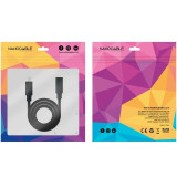 Cabo Nanocable USB-C Macho - USB-C Femea 2 metros preto