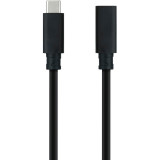 Cabo USB-C Macho - USB-C Femea 1metro preto