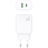 Carregador GaN Aisens A110-0923/1xUSB-A Tipo-C/1xUSB 30W/Br