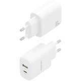 Carregador GaN Aisens A110-0923/1xUSB-A Tipo-C/1xUSB 30W/Br