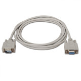 Cabo VGA RS232/DB9 macho-DB9 femea 1,8 mt/Bege
