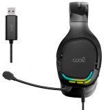 Auscultadores PC/PS4/PS5/Xbox Gam. COOL Tuned Black USB 7.1