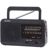 Radio-portatil-Qubo-R-222-c-cabo-Alimentado-p-bat-Preto