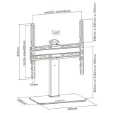 Suporte mesa girat.DT55S-217 p/TVs/monit. 32