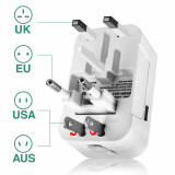 Adaptador de Plugue Universal Mundial (Tudo em Um) ACCETEL