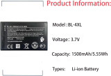 Bateria 3.7v 1500mAh 5.55Wh compativel com Nokia 6300/8000