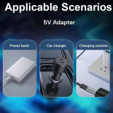 Brangdy 5v tipo-c barbeador adaptador/carregador philips etc