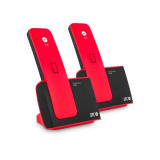 Telefone s/fio SPC Blade 7292RC2/ Duo Pack/ Vermelho e Preto