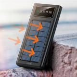 PowerBank Univ.10.000 mAh+Painel Solar COOL 4 conex. Preto