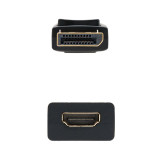 Conversor Nanocable DisplayPort Macho p/ HDMI Fêmea, 15cm