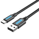Cabo Vention USB-C Macho/USB-A Macho 60W 25cm/Cinza