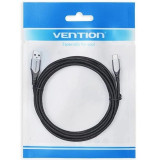 Cabo Vention USB-C Macho/USB-A Macho 60W 25cm/Cinza