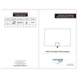 Antena terrestre interior A5 DVB-T2 Golden Media