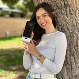 Bateria externa portátil de 5.000 mAh,formato cápsula branca