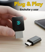Pen CarPlay s/fios iPhone e Android Bluetooth, USB-A/USB-C