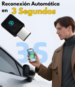 Pen CarPlay s/fios iPhone e Android Bluetooth, USB-A/USB-C