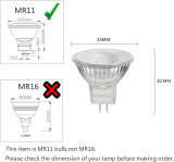 Lampadas de halogeneo MR11, 20W, 12V GU4