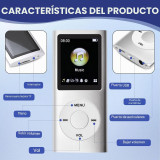 Leitor MP3 MP4 com auriculares portátil