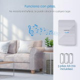 Campainha s/fios c/2 receptores, campainha de porta