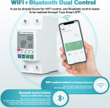 Medidor de energia Wi-Fi inteligente 63A 220 V