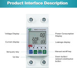 Medidor de energia Wi-Fi inteligente 63A 220 V
