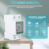 Medidor de energia Wi-Fi inteligente 63A 220 V