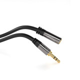 Cabo jack 3.5 mm stereo extensao 5 m macho/femea