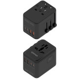 Carregador Universal GaN p/Viagem Aisens ASPS-2A2C08-BK