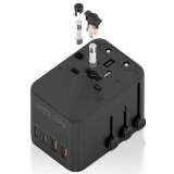 Carregador Universal GaN p/Viagem Aisens ASPS-2A2C08-BK